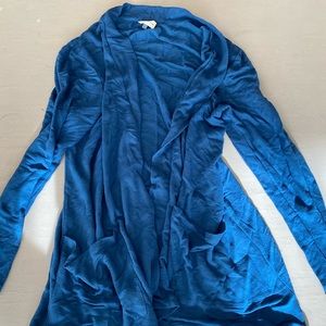 Blue cardigan